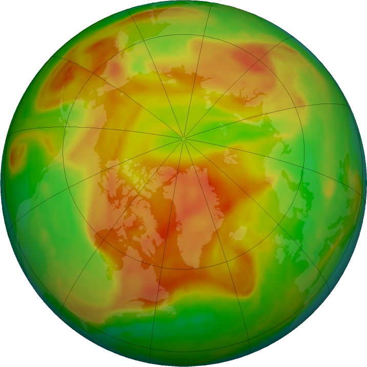 Arctic ozone map for 07 May 2018